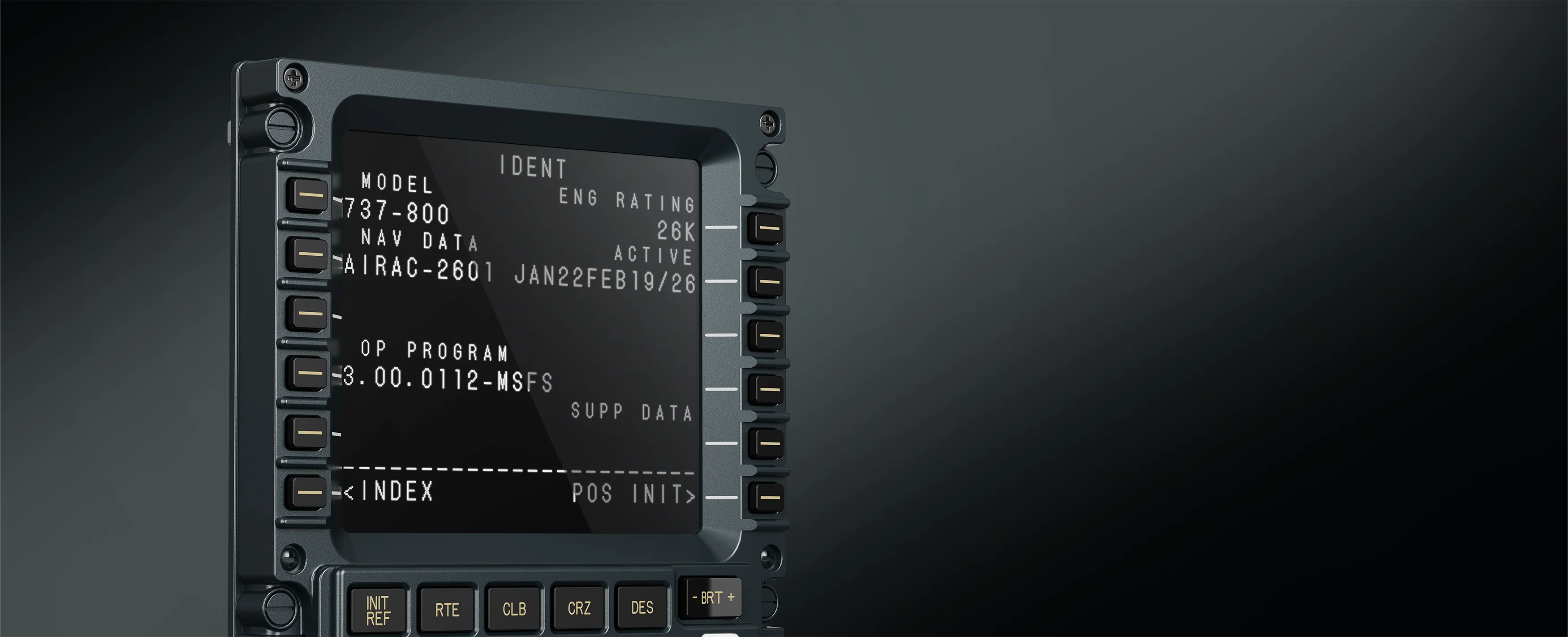 Wyświetlacz Komputera Lotu Moza MB7F - panel mcdu do obsługi lotu